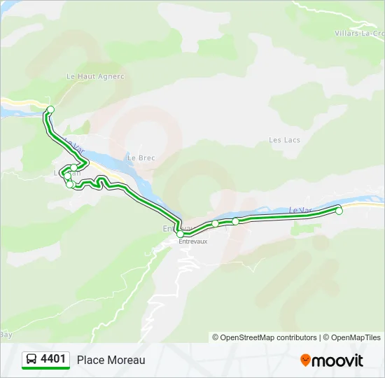 4401 Bus Line Map