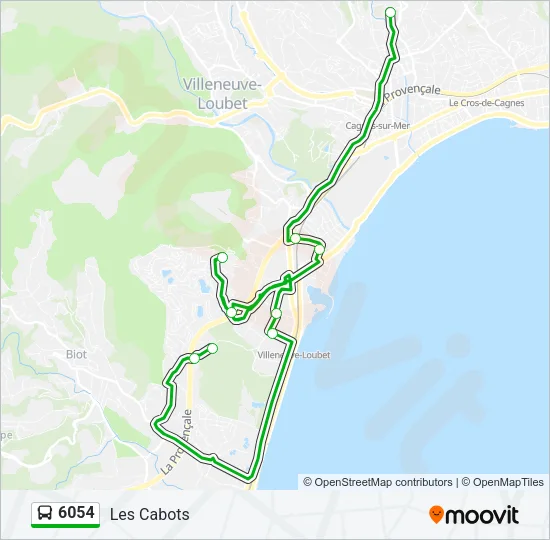 6054 Bus Line Map