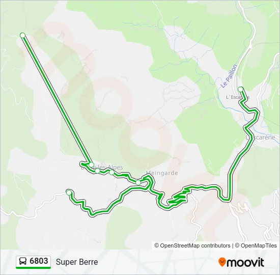 6803 Bus Line Map