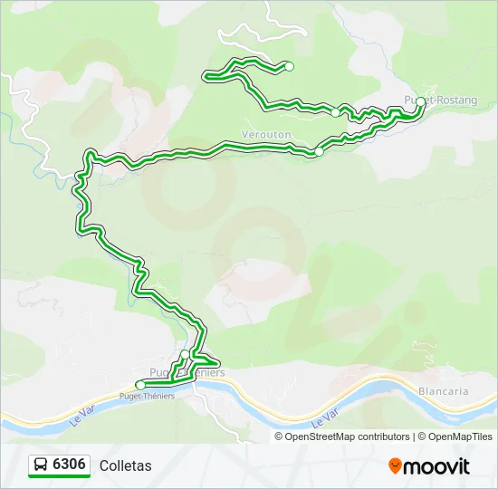 6306 Bus Line Map