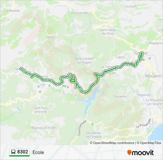 8302 Bus Line Map