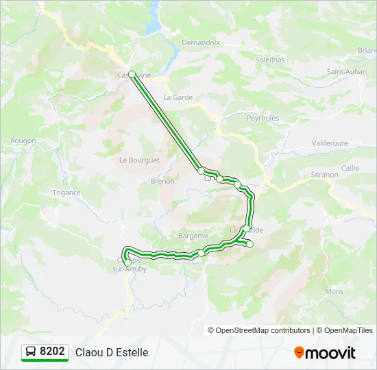 8202 Bus Line Map