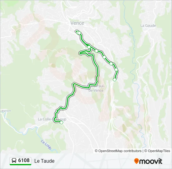 6108 Bus Line Map