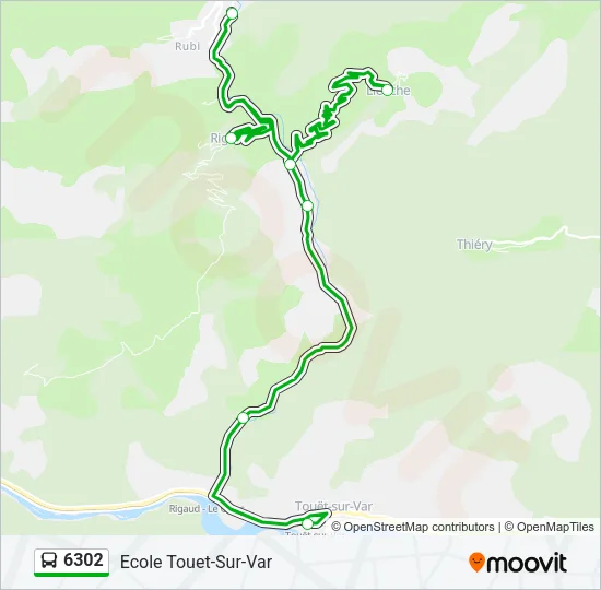 6302 Bus Line Map