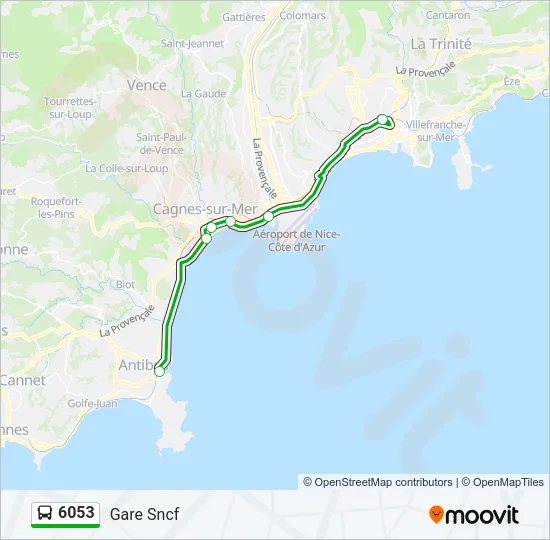 6053 Bus Line Map