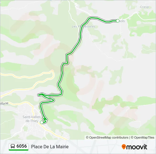 6056 Bus Line Map