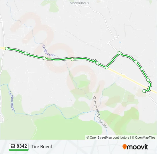 8342 Bus Line Map