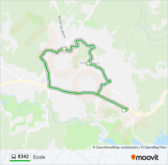 8342 bus Line Map