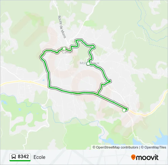 8342 Bus Line Map
