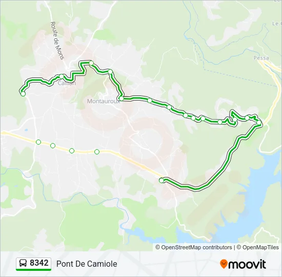 8342 Bus Line Map
