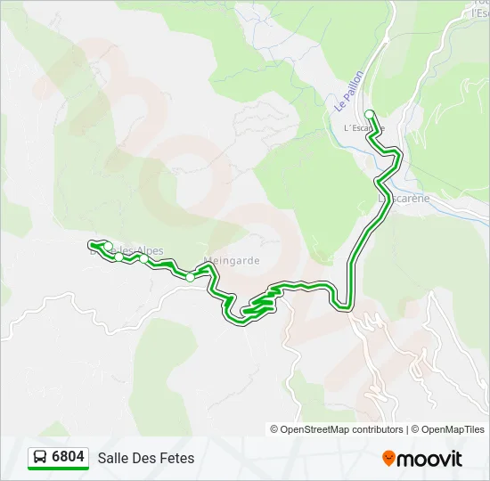 6804 Bus Line Map