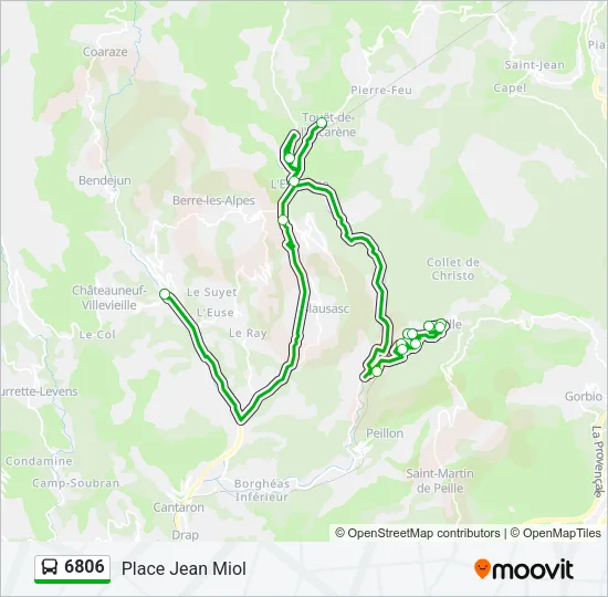 6806 Bus Line Map