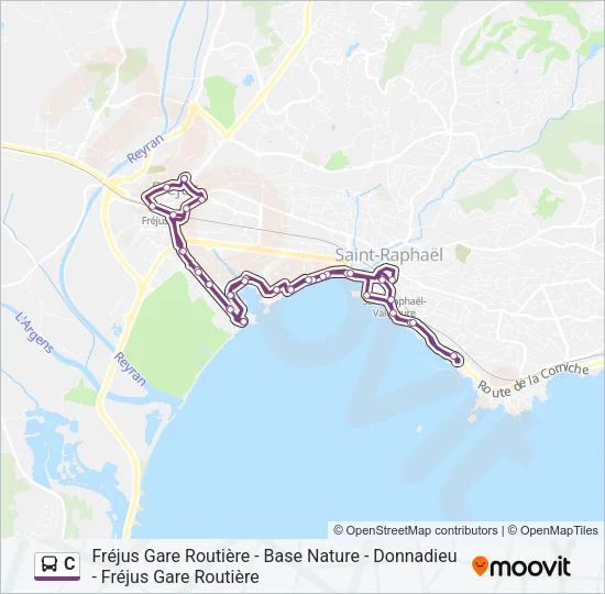 C Bus Line Map