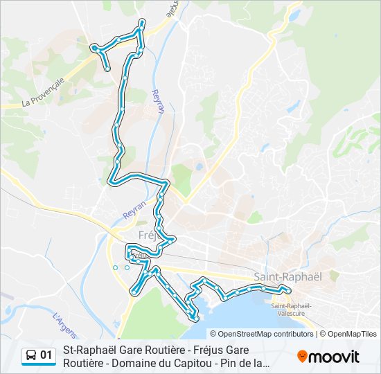 01 bus Line Map