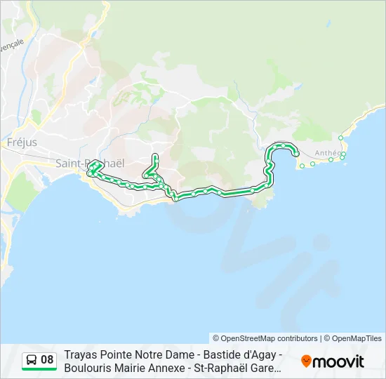08 Bus Line Map
