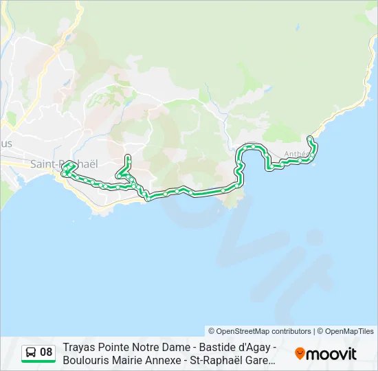 08 Bus Line Map