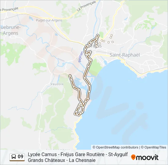 09 Bus Line Map