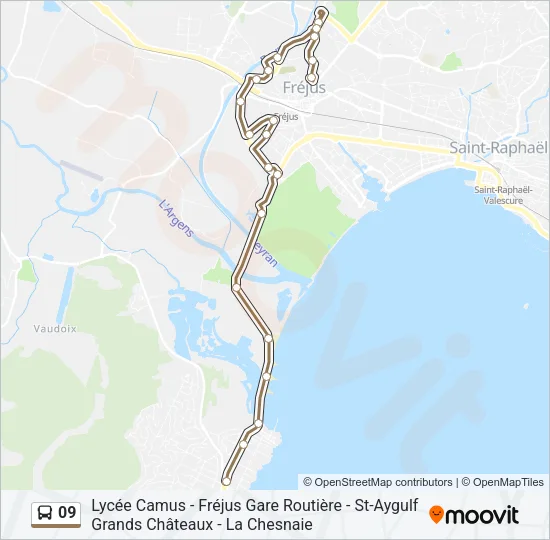 09 Bus Line Map