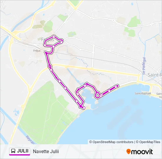 JULII Bus Line Map