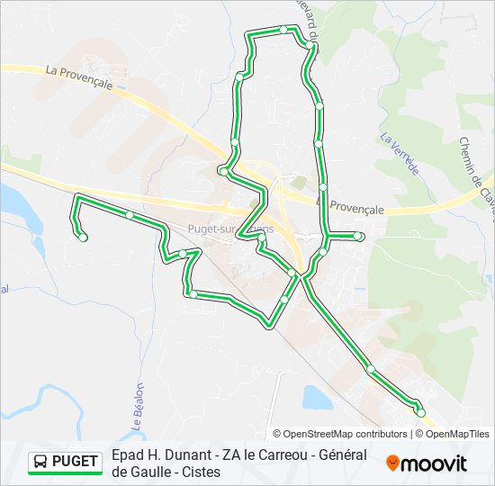 PUGET bus Line Map