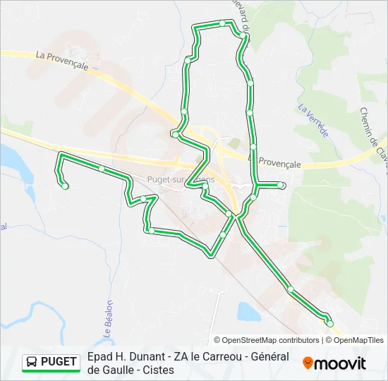 PUGET Bus Line Map