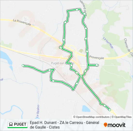 PUGET Bus Line Map