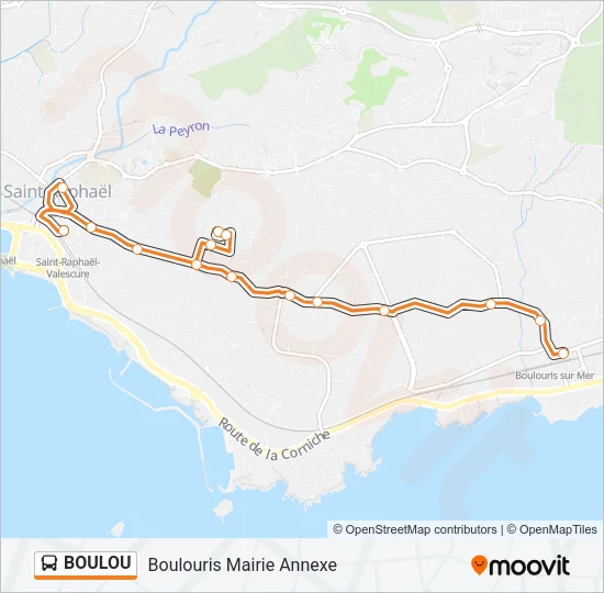 BOULOU Bus Line Map