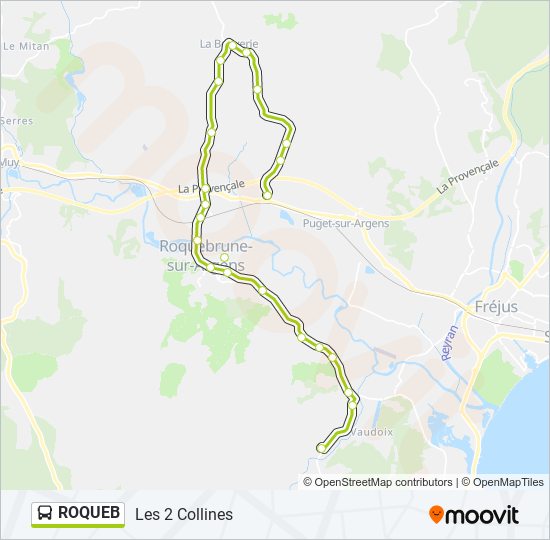 ROQUEB bus Line Map