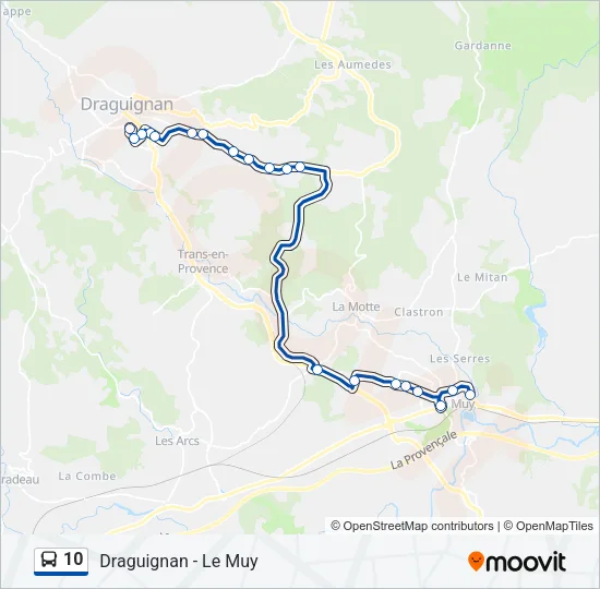 10 Bus Line Map