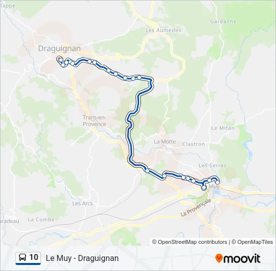 10 Bus Line Map
