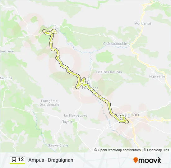 12 Bus Line Map