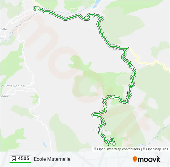4505 Bus Line Map