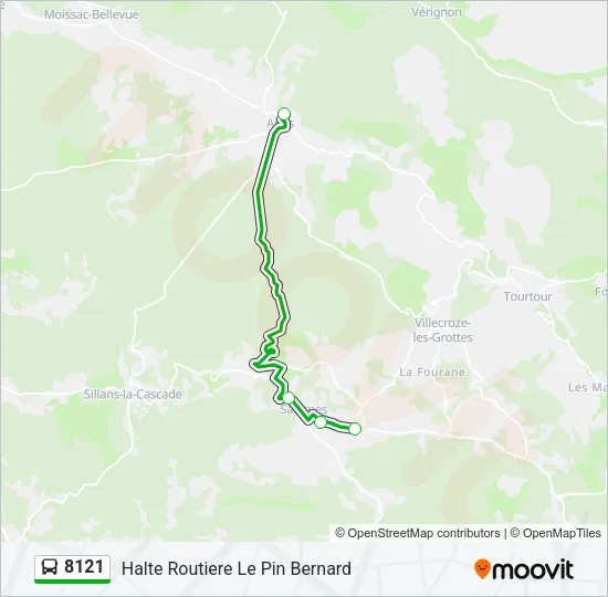 8121 Bus Line Map