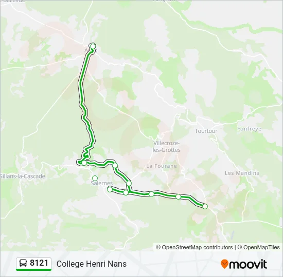 8121 Bus Line Map