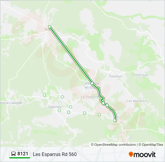 8121 Bus Line Map