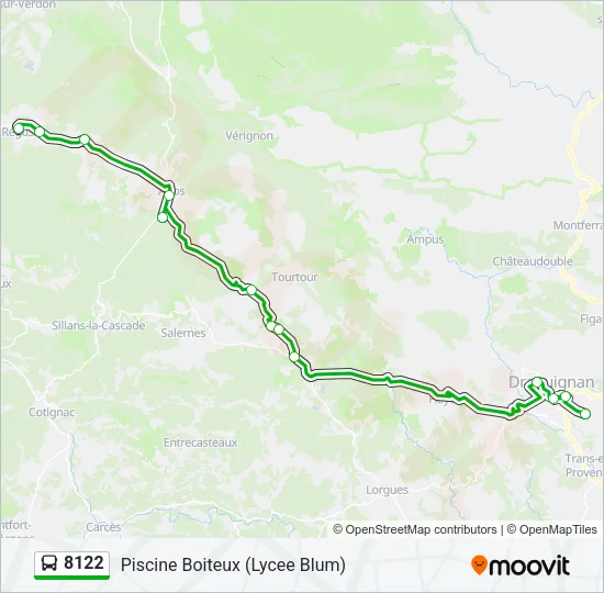 8122 Bus Line Map
