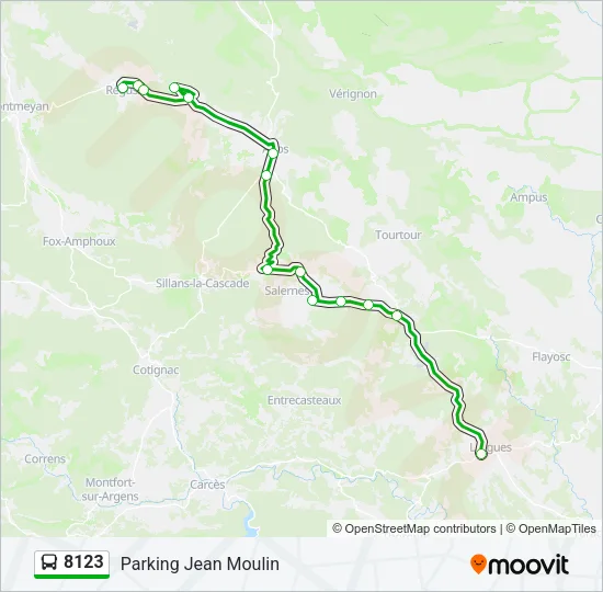 8123 Bus Line Map