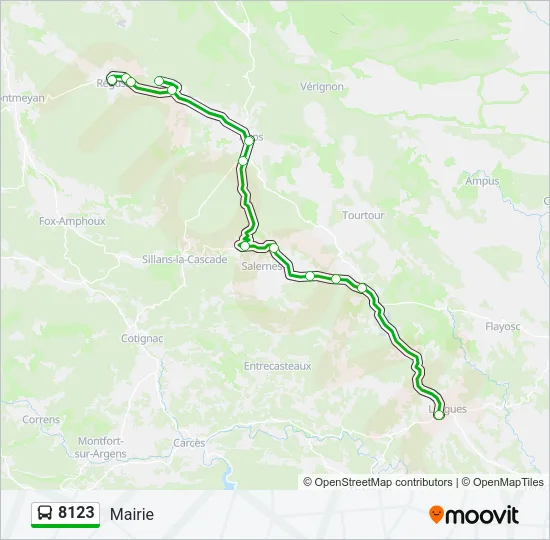 8123 Bus Line Map