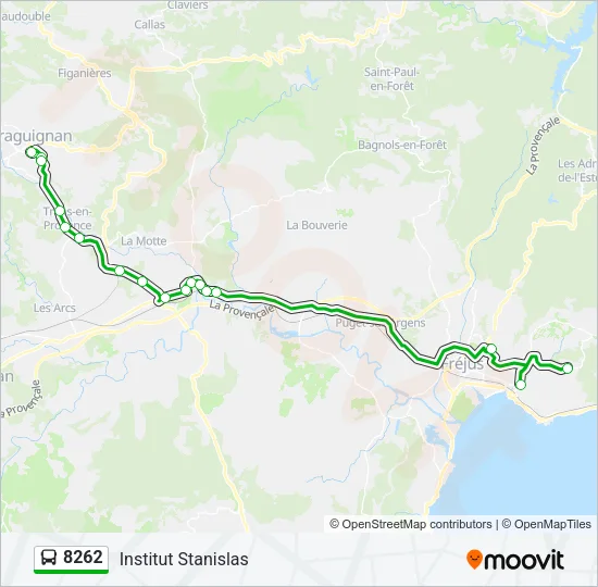 8262 Bus Line Map