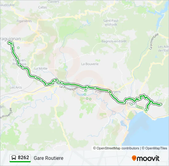 8262 Bus Line Map