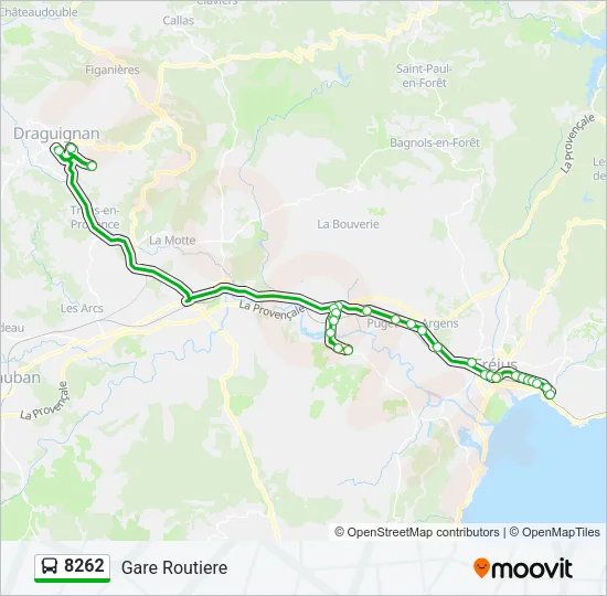 8262 Bus Line Map