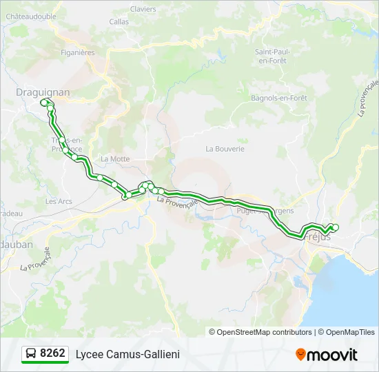 8262 Bus Line Map