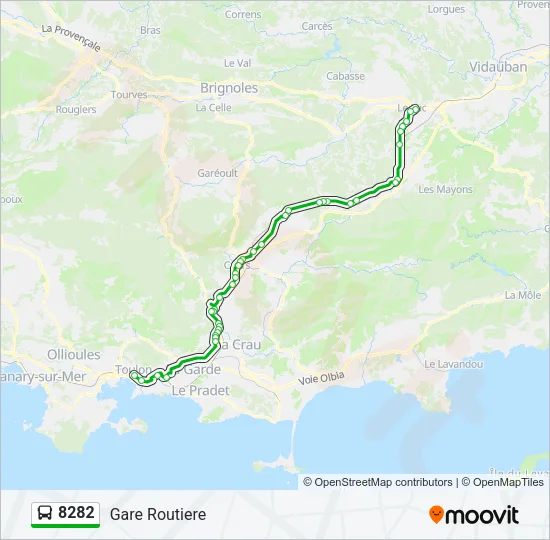 8282 Bus Line Map