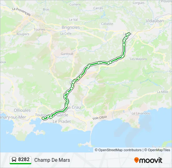 8282 Bus Line Map