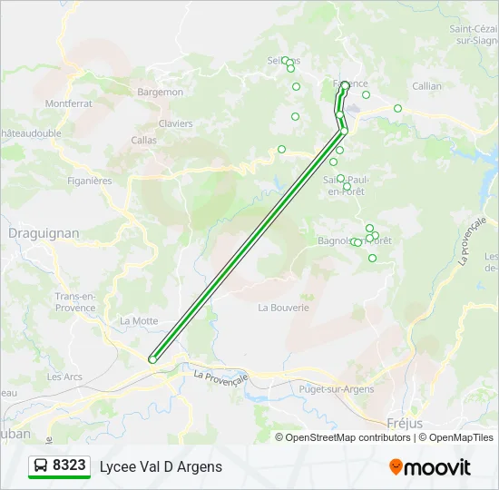 8323 Bus Line Map