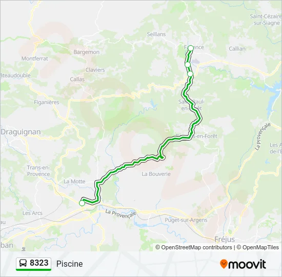 8323 Bus Line Map