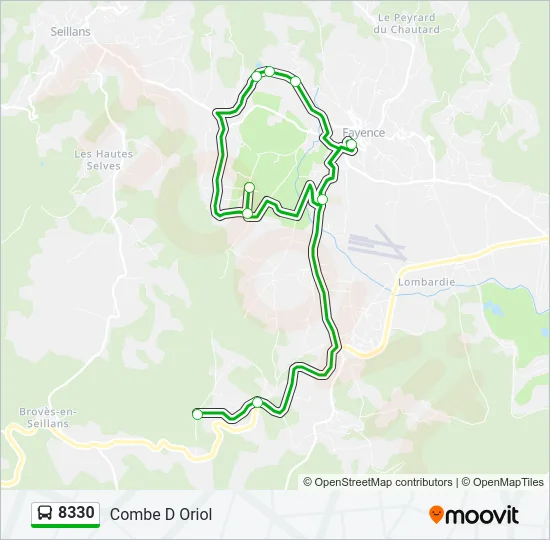8330 Bus Line Map