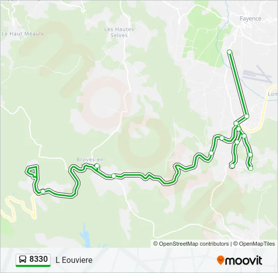 8330 Bus Line Map