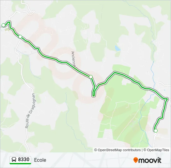 8330 Bus Line Map