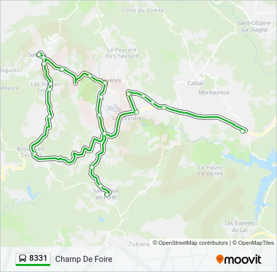 8331 Bus Line Map
